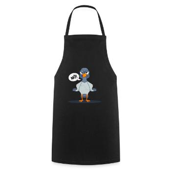 Taubenliebhaber Nö! Taubenfreunde Tauben Shirts - Kochschürze - Schwarz - Vorne - AI Model Male 185 dark (185cm)