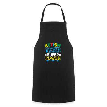 Autism Awareness Acceptance Choose Kindness - Cooking Apron - black - Front - AI Model Male 185 dark (185cm)