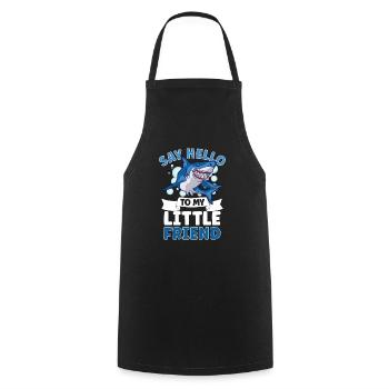 Shark Ocean Predator Plongée sous-marine - Tablier de cuisine - noir - Devant - AI Model Male 185 dark (185cm)