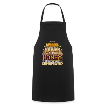 Drôle de citation apicole apiculteur apiculteur - Tablier de cuisine - noir - Devant - AI Model Male 185 dark (185cm)