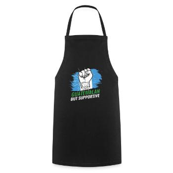 Not Guatemalan But Supportive Guatemala Flag - Cooking Apron - black - Front - AI Model Male 185 dark (185cm)