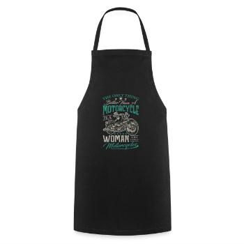 La seule chose meilleure qu’une moto - Tablier de cuisine - noir - Devant - AI Model Male 185 dark (185cm)