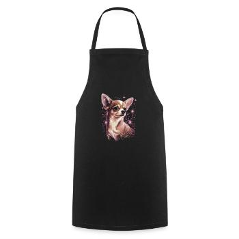 Chihuahua Puppy | Pretty Pink Dog Girly Mom Women - Cooking Apron - black - Front - AI Model Male 185 dark (185cm)