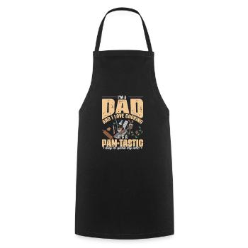 Papa Kochen Vatertag Papa Witz Geburtstag - Kochschürze - Schwarz - Vorne - AI Model Male 185 dark (185cm)