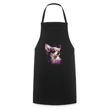 Chihuahua Puppy | Pretty Pink Dog Girly Mom Women - Cooking Apron - black - Front - AI Model Male 185 dark (185cm)