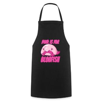 Costume de Blobfish - Visage de poisson Blob laid - - Tablier de cuisine - noir - Devant - AI Model Male 185 dark (185cm)