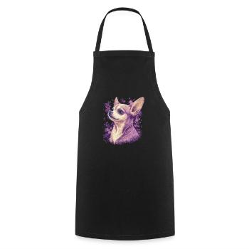 Chihuahua Puppy | Pretty Pink Dog Girly Mom Women - Cooking Apron - black - Front - AI Model Male 185 dark (185cm)