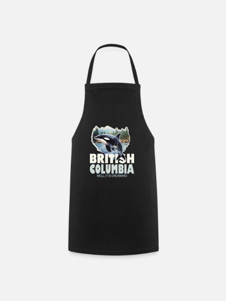 British Columbia Souvenir Orca - Kochschürze - Schwarz