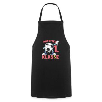 Fußball Schulkind Einschulung - Kochschürze - Schwarz - Vorne - AI Model Male 185 dark (185cm)