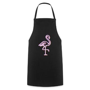 Flamant rose tenue femme flamants roses vie - Tablier de cuisine - noir - Devant - AI Model Male 185 dark (185cm)