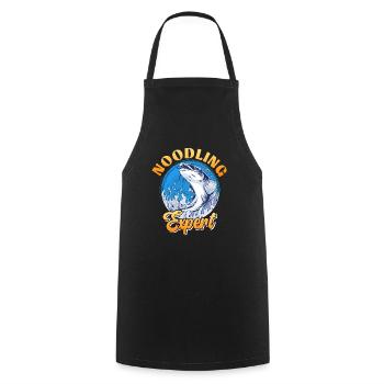 Noodling Expert Catfish Fishing Catfish Angler - Cooking Apron - black - Front - AI Model Male 185 dark (185cm)