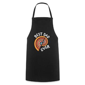 Best Dad Ever - Cooking Apron - black - Front - AI Model Male 185 dark (185cm)