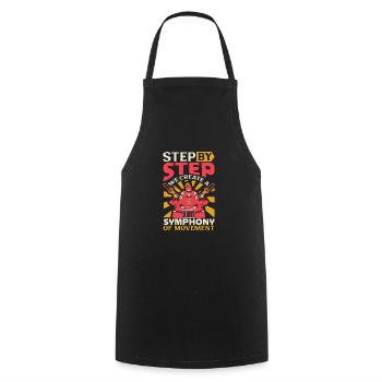 Marching Band Clarinetist School Rehearsal Music - Cooking Apron - black - Front - AI Model Male 185 dark (185cm)