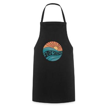 Florida - Cooking Apron - black - Front - AI Model Male 185 dark (185cm)