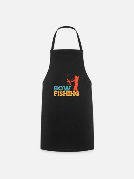 Bogenfischen Bogenjäger Fischjagd Bogen - Kochschürze - Schwarz