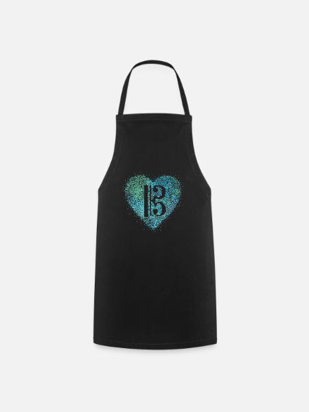 Viola clef clef Viola Music teacher - Cooking Apron - black