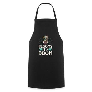 Horror Garden Gardener Zombie Plant Gardening - Cooking Apron - black - Front - AI Model Male 185 dark (185cm)
