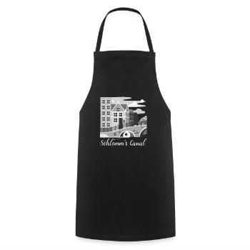 Funny Optometrist Opthalmologist Quote Schlemm's - Cooking Apron - black - Front - AI Model Male 185 dark (185cm)