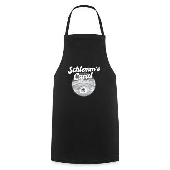 Schlemm's Canal Funny Optometrist Pun Eye - Cooking Apron - black - Front - AI Model Male 185 dark (185cm)