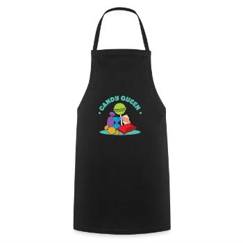 Candy queen - Cooking Apron - black - Front - AI Model Male 185 dark (185cm)