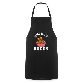 Chocolate queen - Cooking Apron - black - Front - AI Model Male 185 dark (185cm)