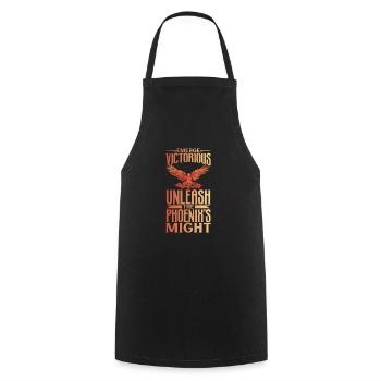 Phoenix Bird Mythical Creatures - Cooking Apron - black - Front - AI Model Male 185 dark (185cm)
