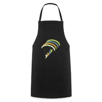 Paragliding Paragliding Pilot Shirt - Cooking Apron - black - Front - AI Model Male 185 dark (185cm)