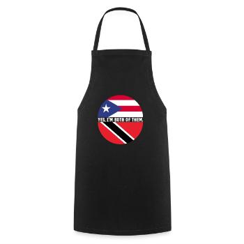 Drapeau de Trinité-et-Tobago - Tablier de cuisine - noir - Devant - AI Model Male 185 dark (185cm)