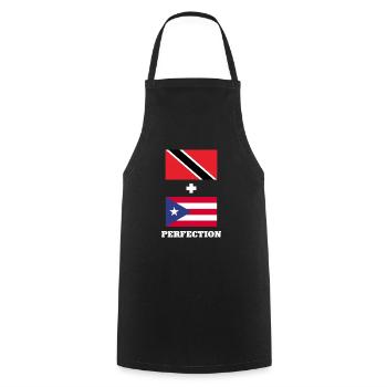 Trinidad and Tobago flag - Cooking Apron - black - Front - AI Model Male 185 dark (185cm)