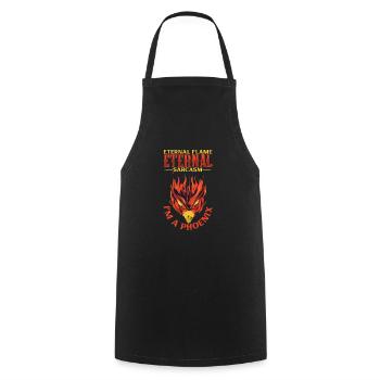 Phoenix Bird Mythical Creatures - Cooking Apron - black - Front - AI Model Male 185 dark (185cm)