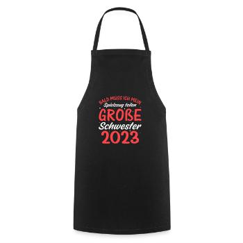 Spielzeug Schwester 2023 - Kochschürze - Schwarz - Vorne - AI Model Male 185 dark (185cm)