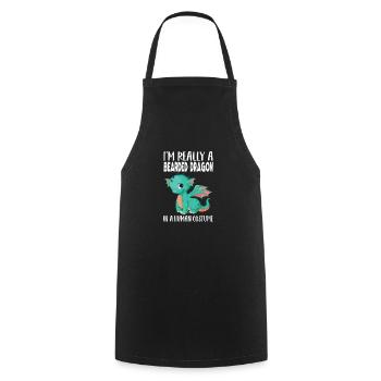 Bearded Dragons Design Bearded Dragon Lovers - Cooking Apron - black - Front - AI Model Male 185 dark (185cm)