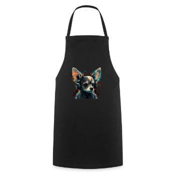 Chihuahua - Electronic Music Techno Festival - Cooking Apron - black - Front - AI Model Male 185 dark (185cm)