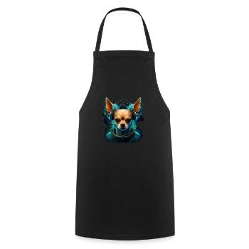 Chihuahua - Electronic Music Techno Festival - Cooking Apron - black - Front - AI Model Male 185 dark (185cm)