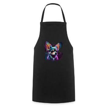 Chihuahua - Electronic Music Techno Festival - Cooking Apron - black - Front - AI Model Male 185 dark (185cm)