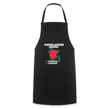 Bangladesh Bound Country Travel Bangladeshi Flag - Cooking Apron - black - Front - AI Model Male 185 dark (185cm)