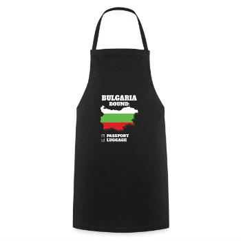 Bulgaria Bound Country Travel Bulgarian Flag - Kochschürze - Schwarz - Vorne - AI Model Male 185 dark (185cm)