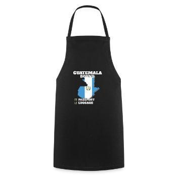 Guatemala Bound Country Travel Drapeau guatémaltèque - Tablier de cuisine - noir - Devant - AI Model Male 185 dark (185cm)