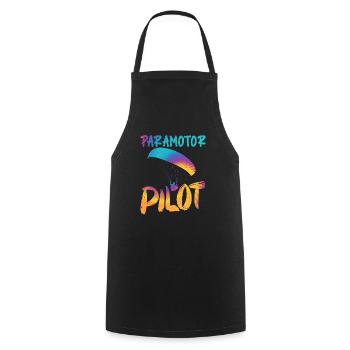 Chemise Parapente Pilote Parapente - Tablier de cuisine - noir - Devant - AI Model Male 185 dark (185cm)