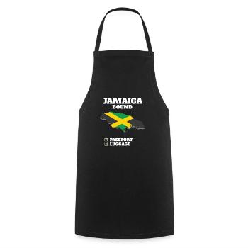 Jamaïque Bound Country Travel Drapeau jamaïcain - Tablier de cuisine - noir - Devant - AI Model Male 185 dark (185cm)