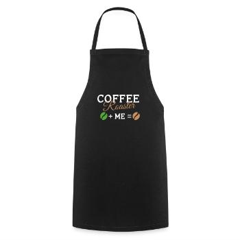 Coffee Roasting Gift - Cooking Apron - black - Front - AI Model Male 185 dark (185cm)