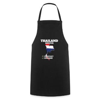 Thailand Bound Country Travel Thai Flag Vacation - Kochschürze - Schwarz - Vorne - AI Model Male 185 dark (185cm)