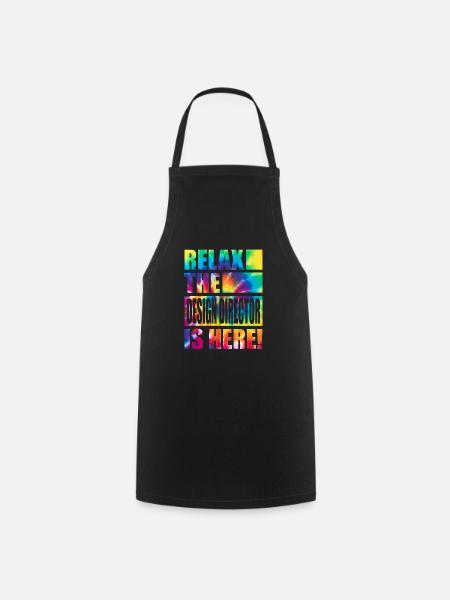 Design Director Lustiger Spruch - Kochschürze - Schwarz