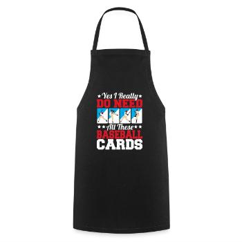 J’ai vraiment besoin de toutes ces cartes de baseball Trader C - Tablier de cuisine - noir - Devant - AI Model Male 185 dark (185cm)