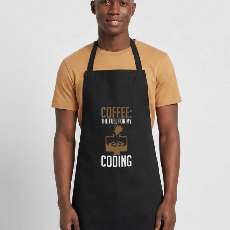 Coder Coffee Le carburant de mon codage Tablier de cuisine