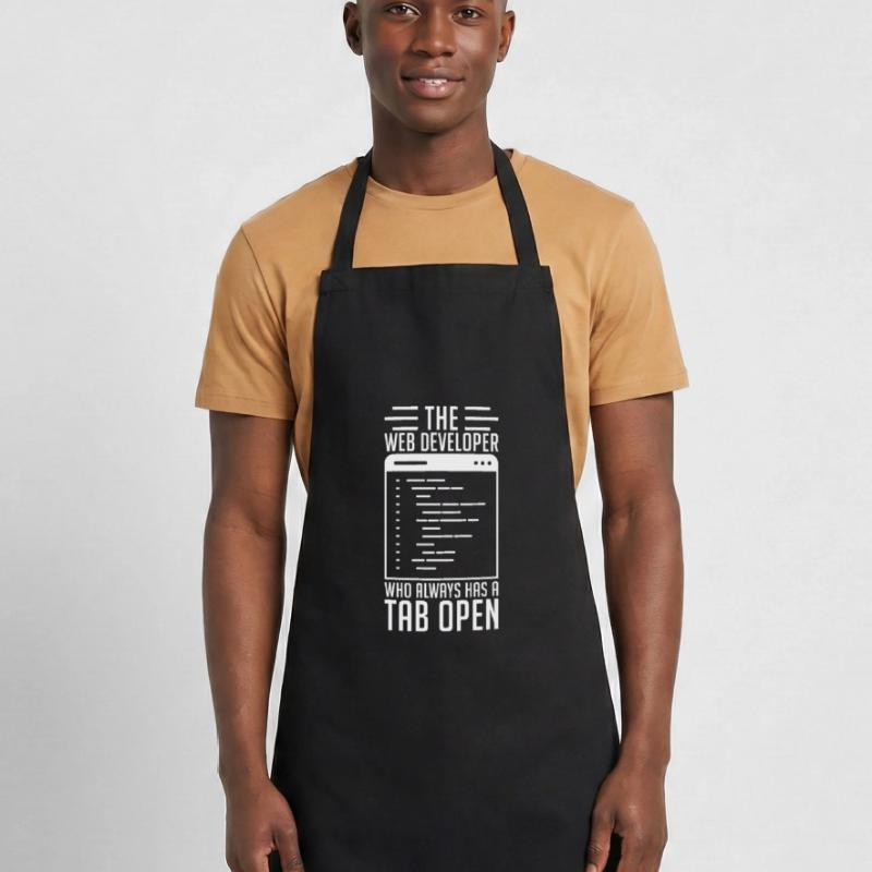 Web Developer Tab Always Open Cooking Apron
