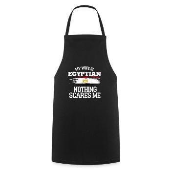 Egypte Épouse - Tablier de cuisine - noir - Devant - AI Model Male 185 dark (185cm)