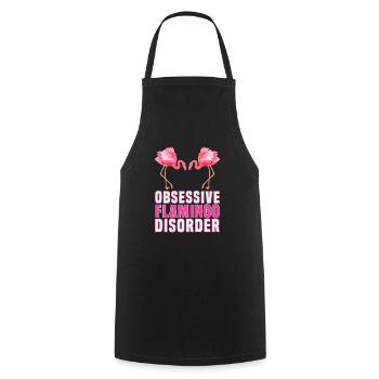 Flamants roses Trouble obsessionnel des flamants roses Femmes - Tablier de cuisine - noir - Devant - AI Model Male 185 dark (185cm)
