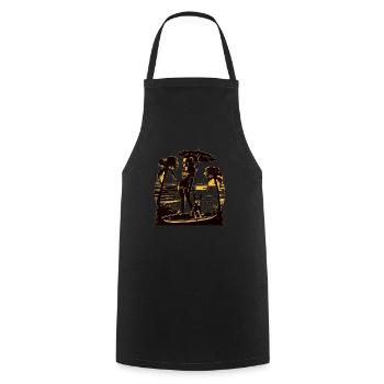 French Bulldog | SUP Stand Up Paddling Surf Girl - Cooking Apron - black - Front - AI Model Male 185 dark (185cm)
