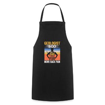 Géologue Bod Like A Dad Bod Funny Rock Collector - Tablier de cuisine - noir - Devant - AI Model Male 185 dark (185cm)